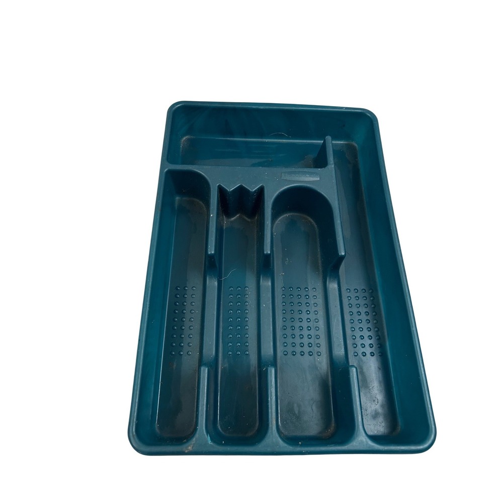 Rubbermaid Silverware Drawer Organizer 13x9 5-Slot Plastic Kitchen Tray